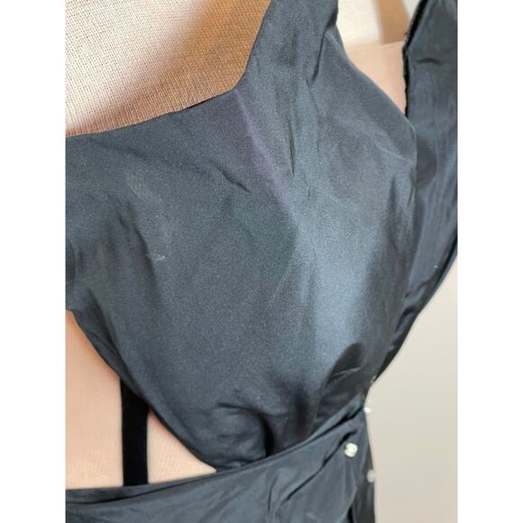 Nafsika Skourti Corset Knot Floral Beaded Top in Black Size 4 - Picture 6 of 11